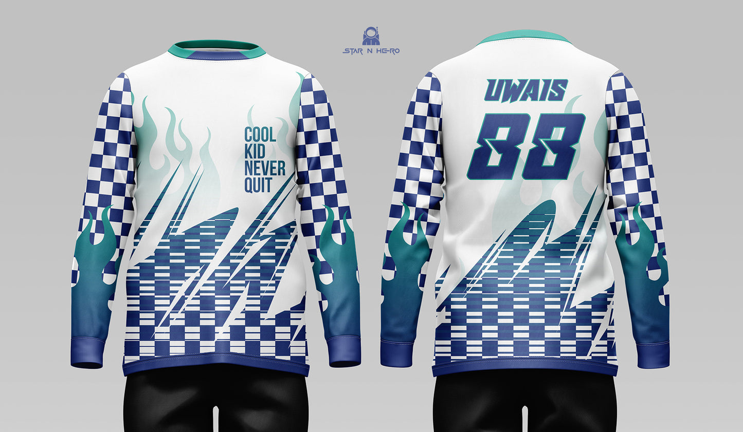 Jersey Checker Flames